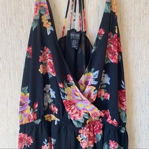 Floral Braided Romper